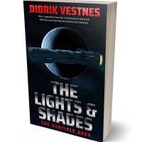 3D view of Premade Science Fiction Book Cover - Ebony