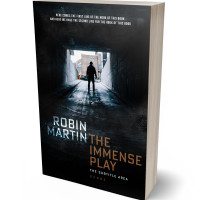 3D view of Premade Mystery & Thriller & Suspense Book Cover - Woodsmoke