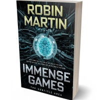 3D view of Premade Science Fiction Book Cover - Green Spring