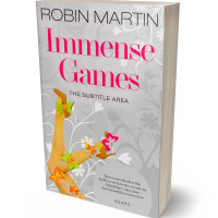 3D view of Premade Chick Lit Book Cover - Pale Slate