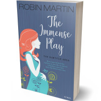 3D view of Premade Chick Lit Book Cover - Waikawa Gray