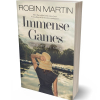 3D view of Premade Romance Book Cover - Soft Amber