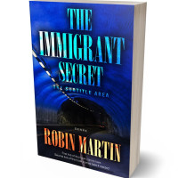 3D view of Premade Mystery & Thriller & Suspense Book Cover - Ebony