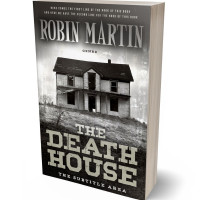 3D view of Premade Horror Book Cover - Mist Gray