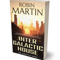 3D view of Premade Science Fiction Book Cover - Sidecar