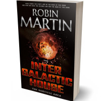 3D view of Premade Apocalyptica Book Cover - Antique Brass