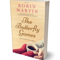 3D view of Premade Romance Book Cover - Peach Yellow