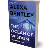 3D view of Premade Religion & Spirituality Book Cover - Chambray