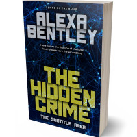 3D view of Premade Abstract Book Cover - Black Pearl