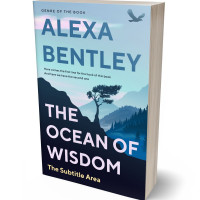 3D view of Premade Nature Book Cover - Nile Blue