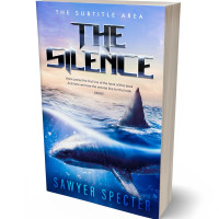 3D view of Premade Action & Adventure Book Cover - Swiss Coffee