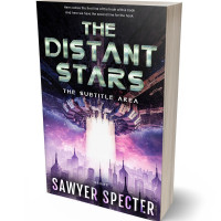 3D view of Premade Science Fiction Book Cover - Thistle