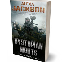 3D view of Premade Action & Adventure Book Cover - Pumice