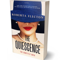 3D view of Premade Chick Lit Book Cover - Albescent White