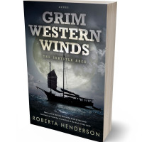 3D view of Premade Historical Book Cover - Shark