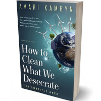 3D view of Premade Science & Nature Book Cover - Pickled Bluewood