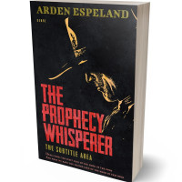 3D view of Premade Western Book Cover - Red Damask