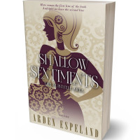 3D view of Premade Teen & Young Adult Book Cover - Soft Amber