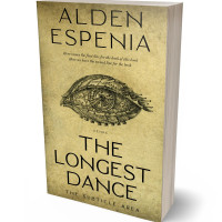 3D view of Premade Abstract Book Cover - Laser