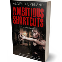 3D view of Premade Mystery & Thriller & Suspense Book Cover - Medium Carmine