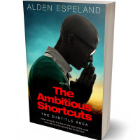 3D view of Premade Mystery & Thriller & Suspense Book Cover - Terracotta