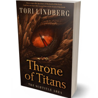 3D view of Premade Fantasy Book Cover - Coffee Bean