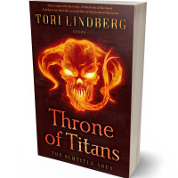 3D view of Premade Fantasy Book Cover - Aubergine