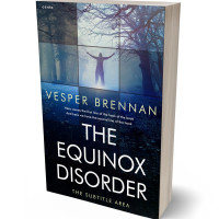 3D view of Premade Mystery & Thriller & Suspense Book Cover - Ebony