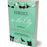 3D view of Premade Chick Lit Book Cover - Vista Blue