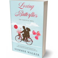 3D view of Premade Romance Book Cover - Swans Down