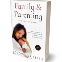 3D view of Premade Family & Parenting Book Cover - Cocoa Brown