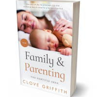 3D view of Premade Family & Parenting Book Cover - Soft Peach