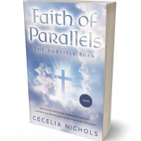 3D view of Premade Religion & Spirituality Book Cover - Blue Haze