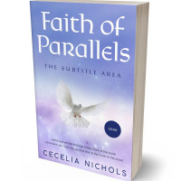 3D view of Premade Religion & Spirituality Book Cover - Periwinkle Gray