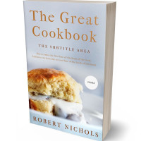 3D view of Premade Cookbooks & Food & Wine Book Cover - Iron