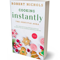 Tablet view of Athens Gray #10438 - Premade Cookbooks & Food & Wine Book Cover