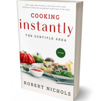 3D view of Premade Cookbooks & Food & Wine Book Cover - Tom Thumb