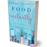 3D view of Premade Cookbooks & Food & Wine Book Cover - Seagull