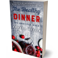 3D view of Premade Cookbooks & Food & Wine Book Cover - Manatee