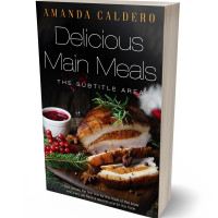 3D view of Premade Cookbooks & Food & Wine Book Cover - Brandy Rose