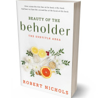 3D view of Premade Health & Dieting & Fitness Book Cover - Pampas