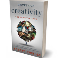 3D view of Premade Self-Improvement & Self-Help Book Cover - Cloud