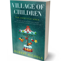 3D view of Premade Abstract Book Cover - Casal