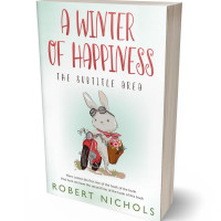 3D view of Premade Abstract Book Cover - Gin