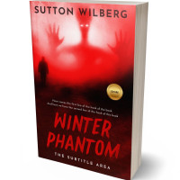 3D view of Premade Horror Book Cover - Aubergine