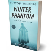 3D view of Premade Horror Book Cover - Powder Blue