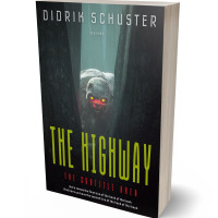 3D view of Premade Horror Book Cover - Shark