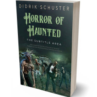 3D view of Premade Horror Book Cover - Outer Space