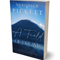 3D view of Premade Poetry Book Cover - Blue Zodiac