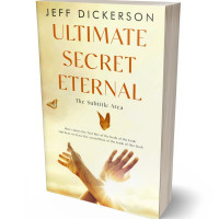 3D view of Premade Health & Mind & Body Book Cover - Citrine White